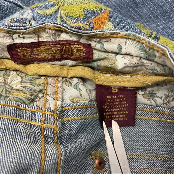 Zana Di embroidered boho hippie jeans - Picture 12 of 13